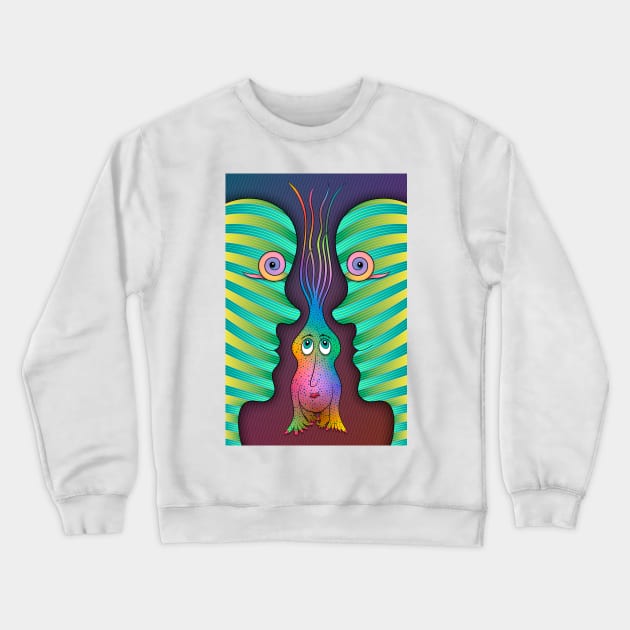 Trolling For Compliments Crewneck Sweatshirt by becky-titus